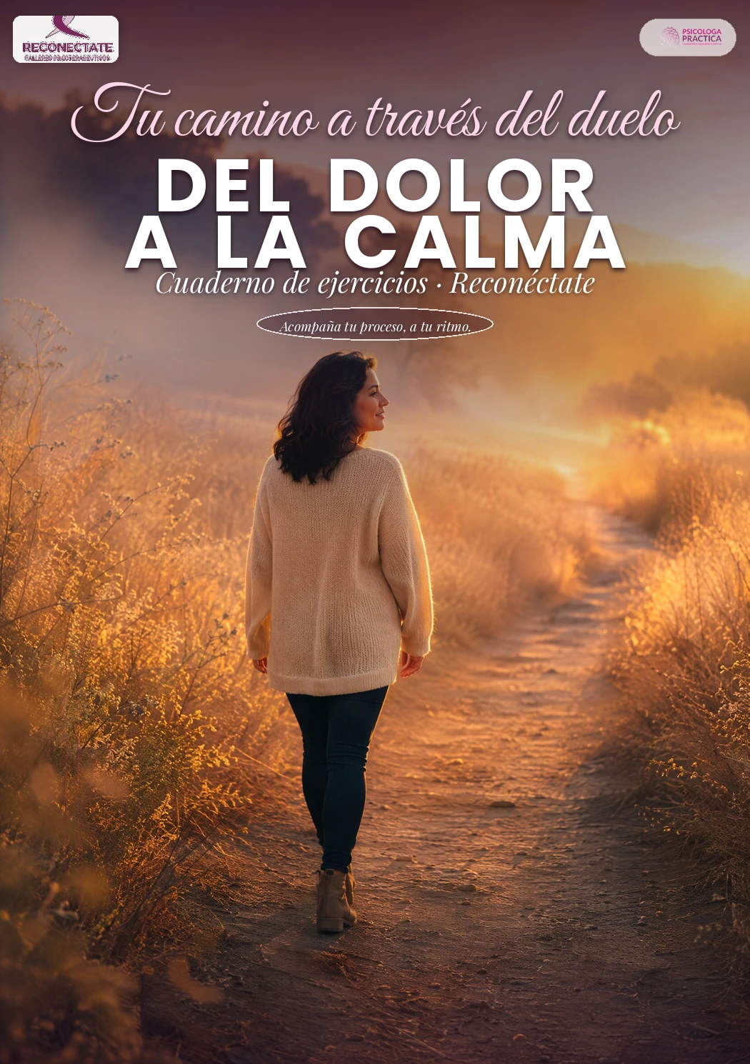 Portada del cuaderno Del dolor a la calma: tu camino a través del duelo