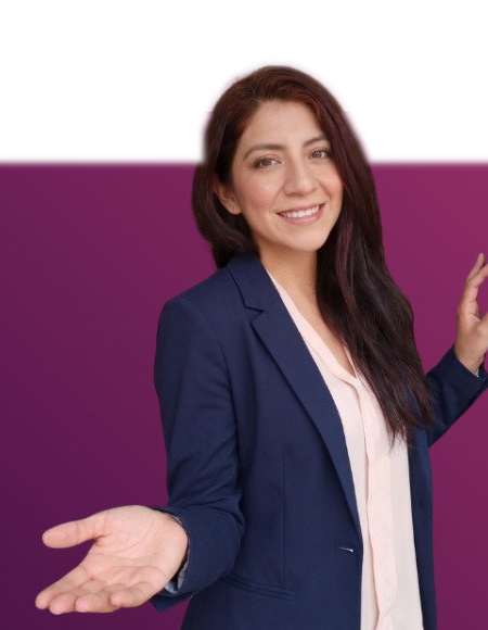 Grace Hidalgo, psicóloga práctica en Colombia, sonriendo y dando la bienvenida a su consulta de psicología online y presencial